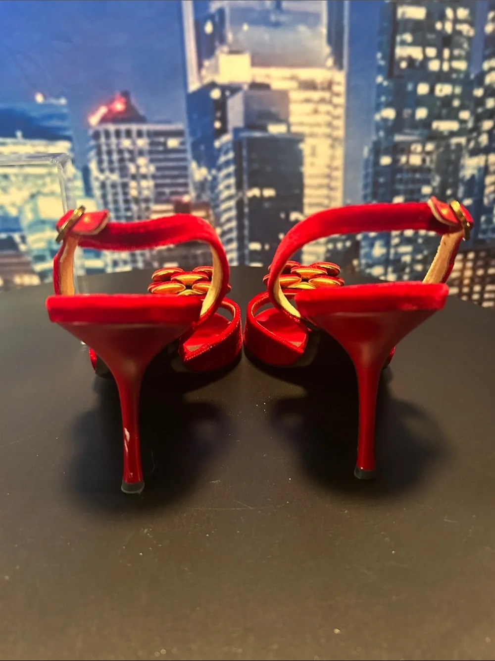 CHANEL red velvet